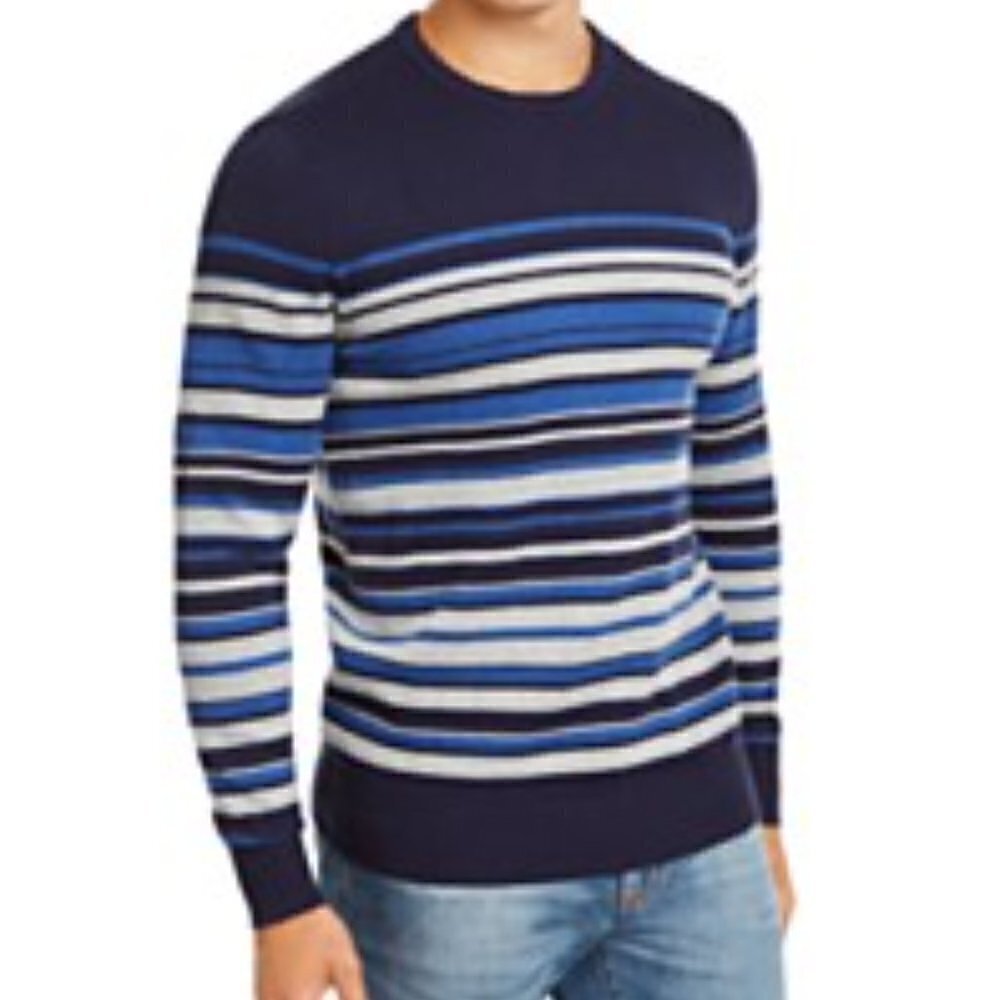 Club Room Men’s Stripe Cotton Sweater